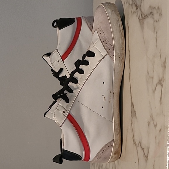 Golden Goose Mid Star Ice Nabuk Black Star Leather Suede Grunge Sneakers Mens 11 - Picture 7 of 16